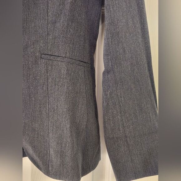 Teenflo 6 Gray Lined 1 Button Lngslv Women's Blazer - Picture 4 of 8